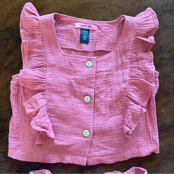 NWT PAPER DOLL 2 pc COTTON SET SHORTS/TOP - Picture 3 of 8